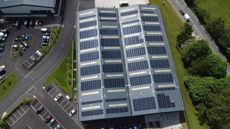 Protective Packaging Premises Solar Panels From Above